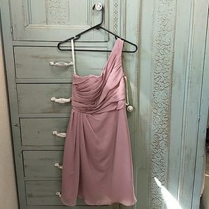 Mauve bridesmaids dress